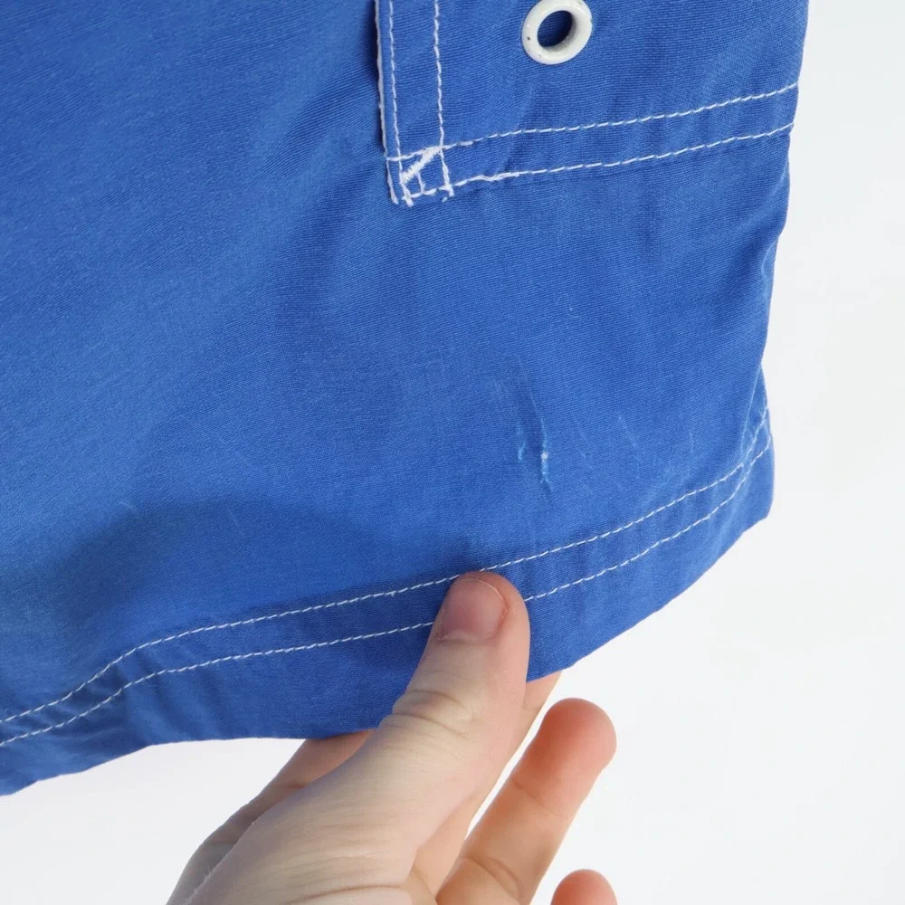 Wave Zone Swim Trunks w/ Liner Mens Sz XL Blue Drawstring Pockets Stretch Waist‎